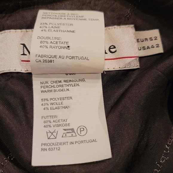 MATINIQUE Vintage Men's Vest, Black, Lined, Unisex, Made in Portugal, Size US 42 - Picture 15 of 16